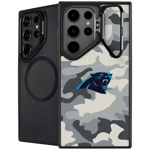 NFL Carolina Panthers Camo Galaxy S24 Ultra Kickstand Case