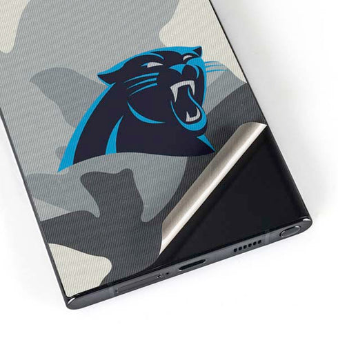 NFL Carolina Panthers Camo Galaxy S24 Ultra Skin