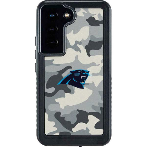 NFL Carolina Panthers Camo Galaxy S24 Waterproof Case