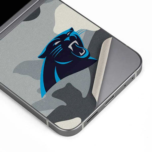 NFL Carolina Panthers Camo Galaxy Z Flip6 Skin