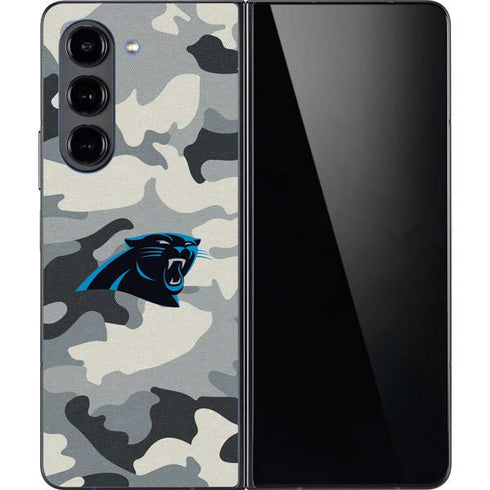 NFL Carolina Panthers Camo Galaxy Z Fold5 5G Skin