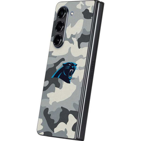 NFL Carolina Panthers Camo Galaxy Z Fold5 5G Skin