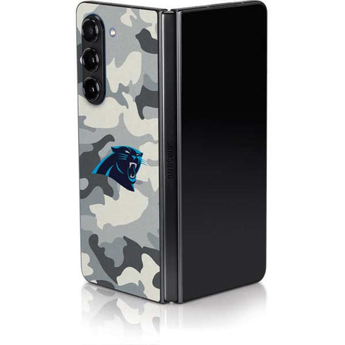 NFL Carolina Panthers Camo Galaxy Z Fold5 5G Skin