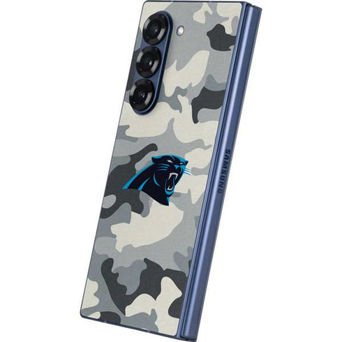 NFL Carolina Panthers Camo Galaxy Z Fold6 Skin