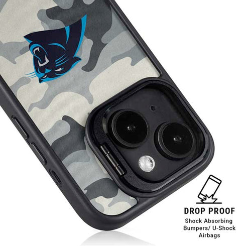 NFL Carolina Panthers Camo iPhone 13 Kickstand Case