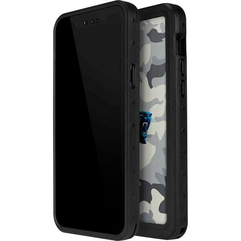 NFL Carolina Panthers Camo iPhone 15 Plus Waterproof Case