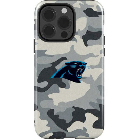 NFL Carolina Panthers Camo iPhone 15 Pro Impact Case