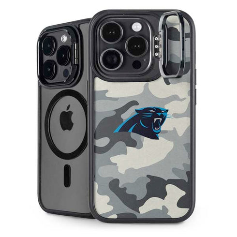 NFL Carolina Panthers Camo iPhone 15 Pro Max Kickstand Case