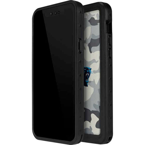 NFL Carolina Panthers Camo iPhone 15 Pro Waterproof Case