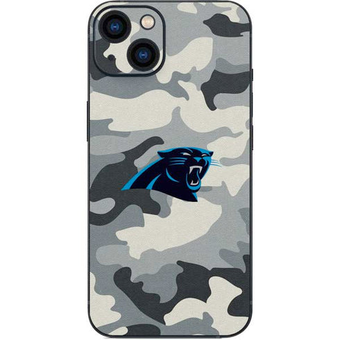 NFL Carolina Panthers Camo iPhone 15 Skin