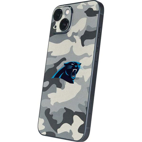 NFL Carolina Panthers Camo iPhone 15 Skin
