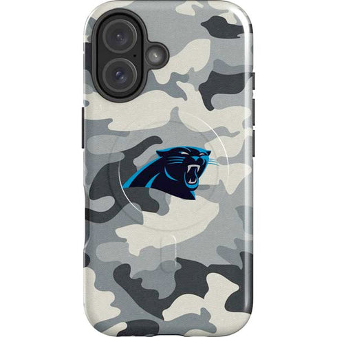 NFL Carolina Panthers Camo iPhone 16 Magsafe Impact Case