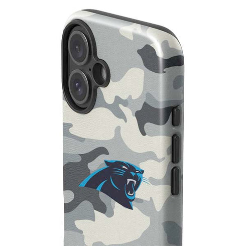 NFL Carolina Panthers Camo iPhone 16 Plus Impact Case