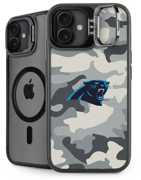 NFL Carolina Panthers Camo iPhone 16 Plus Kickstand Case