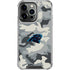 NFL Carolina Panthers Camo iPhone 16 Pro Clear Case