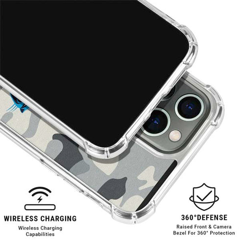 NFL Carolina Panthers Camo iPhone 16 Pro Clear Case