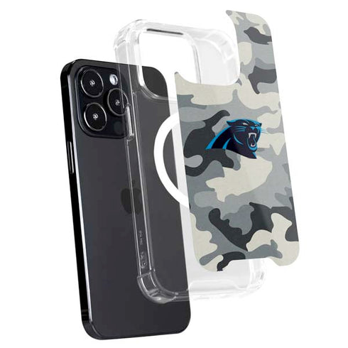 NFL Carolina Panthers Camo iPhone 16 Pro MagSafe Case