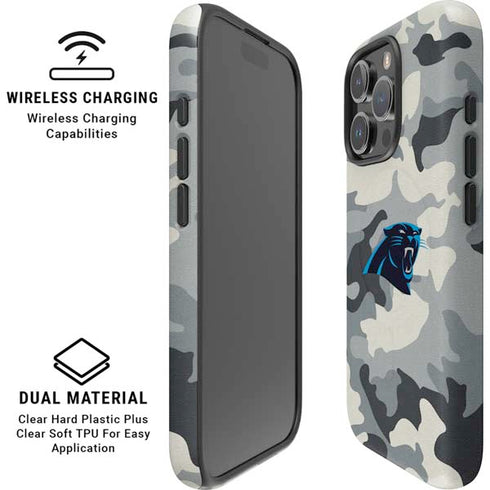 NFL Carolina Panthers Camo iPhone 16 Pro Magsafe Impact Case