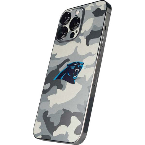 NFL Carolina Panthers Camo iPhone 16 Pro Skin