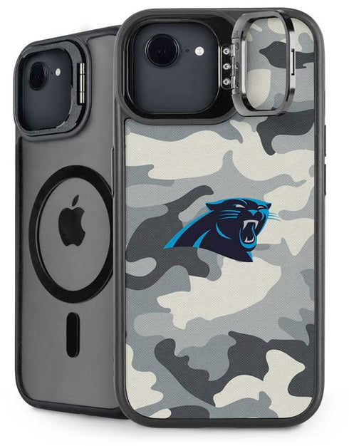 NFL Carolina Panthers Camo iPhone 16e Kickstand Case