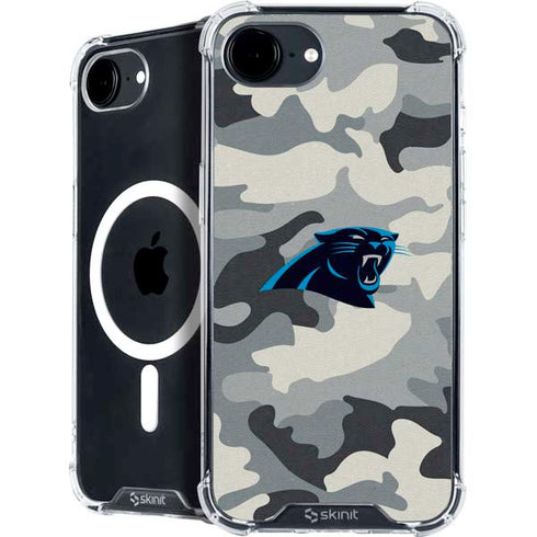 NFL Carolina Panthers Camo iPhone 16e MagSafe Case