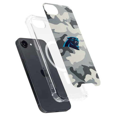 NFL Carolina Panthers Camo iPhone 16e MagSafe Case