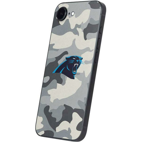 NFL Carolina Panthers Camo iPhone 16e Skin