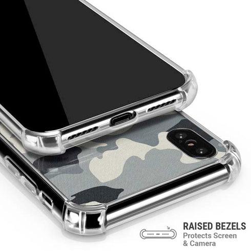 NFL Carolina Panthers Camo iPhone X/XS Clear Case