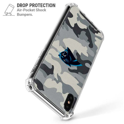 NFL Carolina Panthers Camo iPhone X/XS Clear Case