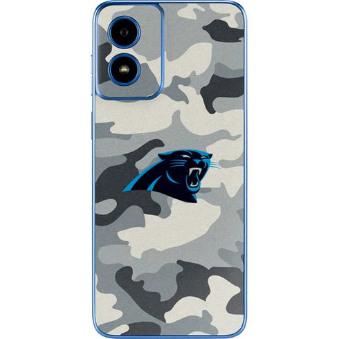 NFL Carolina Panthers Camo Moto G Play 4G (2024) Skin
