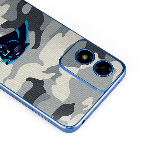 NFL Carolina Panthers Camo Moto G Play 4G (2024) Skin