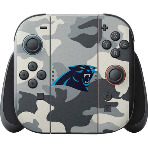 NFL Carolina Panthers Camo Nintendo Switch 2 (2025) with Joy-Con Skin