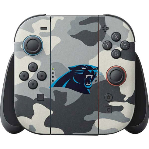 NFL Carolina Panthers Camo Nintendo Switch 2 (2025) Joy-Con Controller Skin