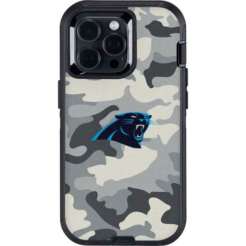 NFL Carolina Panthers Camo Otterbox Defender iPhone Skin