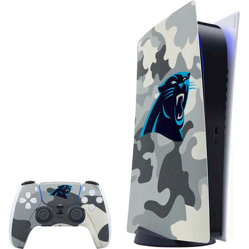 NFL Carolina Panthers Camo PlayStation PS5 Skins