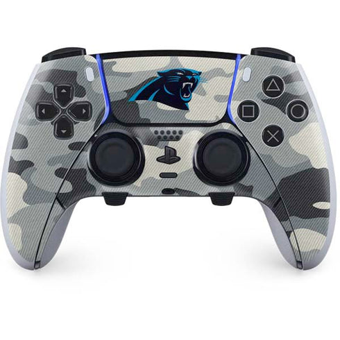 NFL Carolina Panthers Camo PS5 DualSense Edge Pro Controller Skin