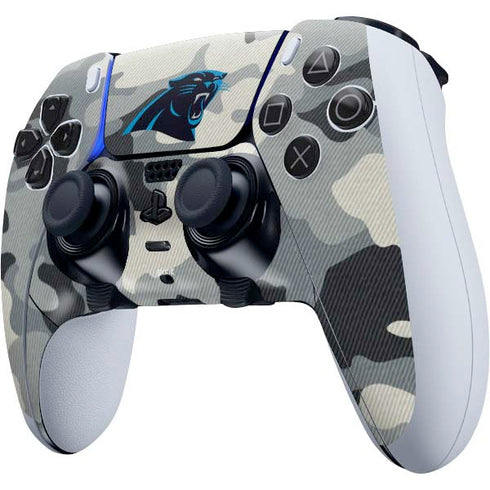 NFL Carolina Panthers Camo PS5 DualSense Edge Pro Controller Skin