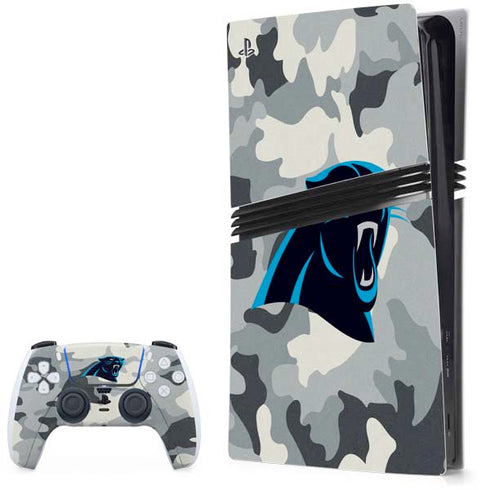 NFL Carolina Panthers Camo PS5 Pro Bundle Skin