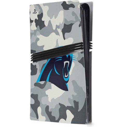 NFL Carolina Panthers Camo PS5 Pro Console Skin