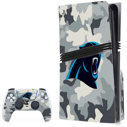 NFL Carolina Panthers Camo PlayStation PS5 Skins