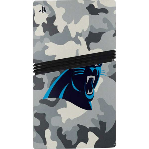 NFL Carolina Panthers Camo PS5 Pro Disk Console Skin