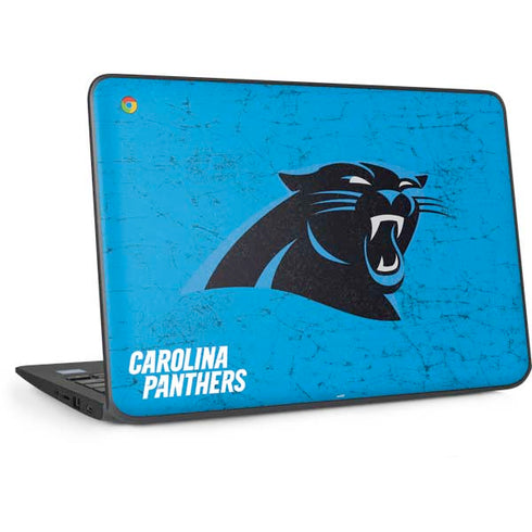 NFL Carolina Panthers Distressed Alternate HP Chromebook Skin