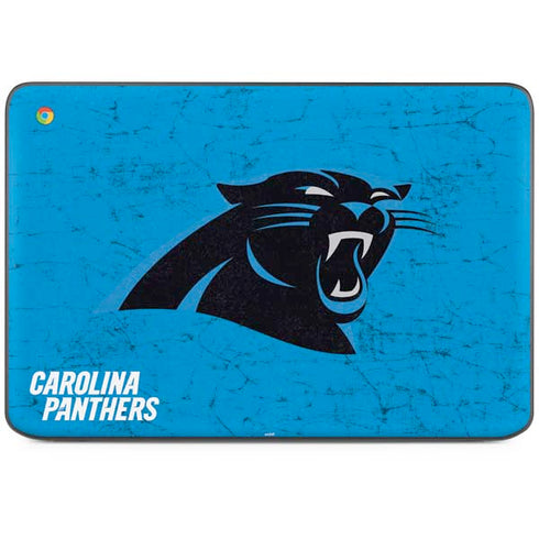 NFL Carolina Panthers Distressed Alternate HP Chromebook Skin