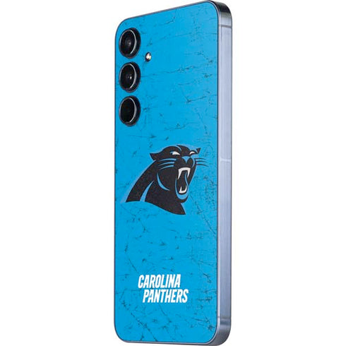 NFL Carolina Panthers Distressed Alternate Galaxy A55 5G Skin