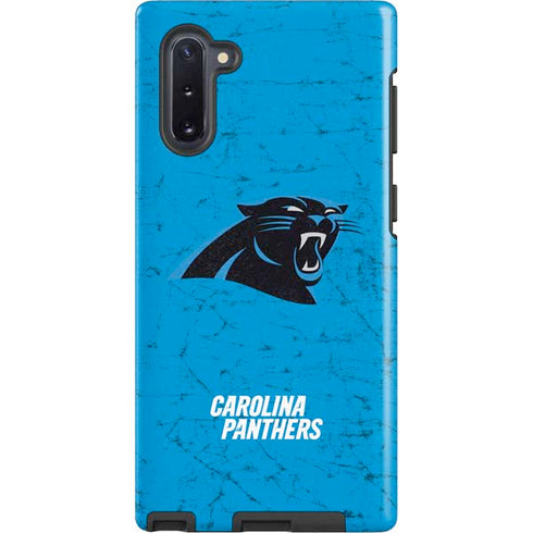 NFL Carolina Panthers Distressed Alternate Galaxy Cases
