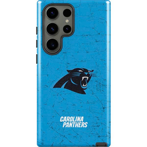 NFL Carolina Panthers Distressed Alternate Galaxy S23 Ultra Pro Case