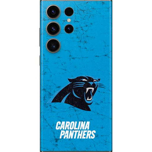 NFL Carolina Panthers Distressed Alternate Galaxy Skins