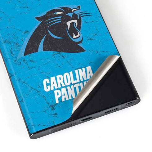 NFL Carolina Panthers Distressed Alternate Galaxy Skins