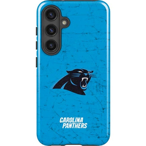 NFL Carolina Panthers Distressed Alternate Galaxy S25 Plus Impact Case