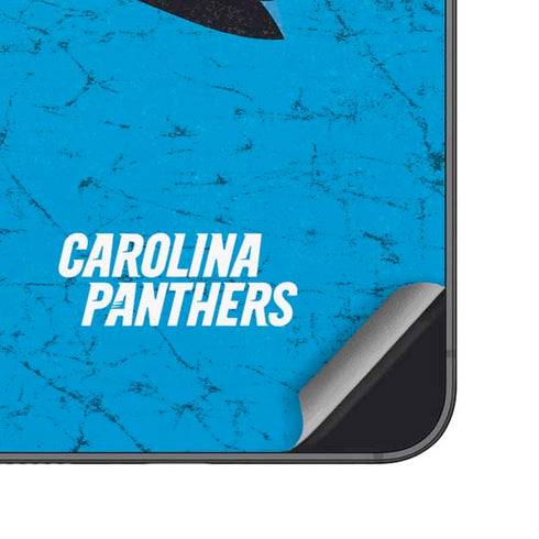 NFL Carolina Panthers Distressed Alternate Galaxy S25 Skin